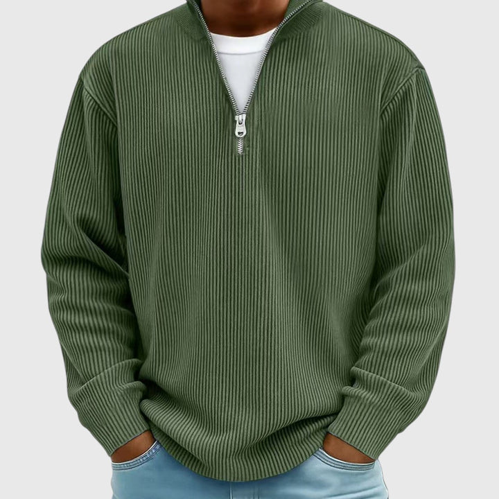 Soren™ Stickad Halvzip