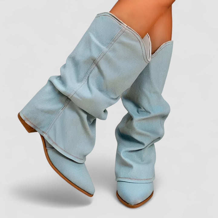 Denimstövlar