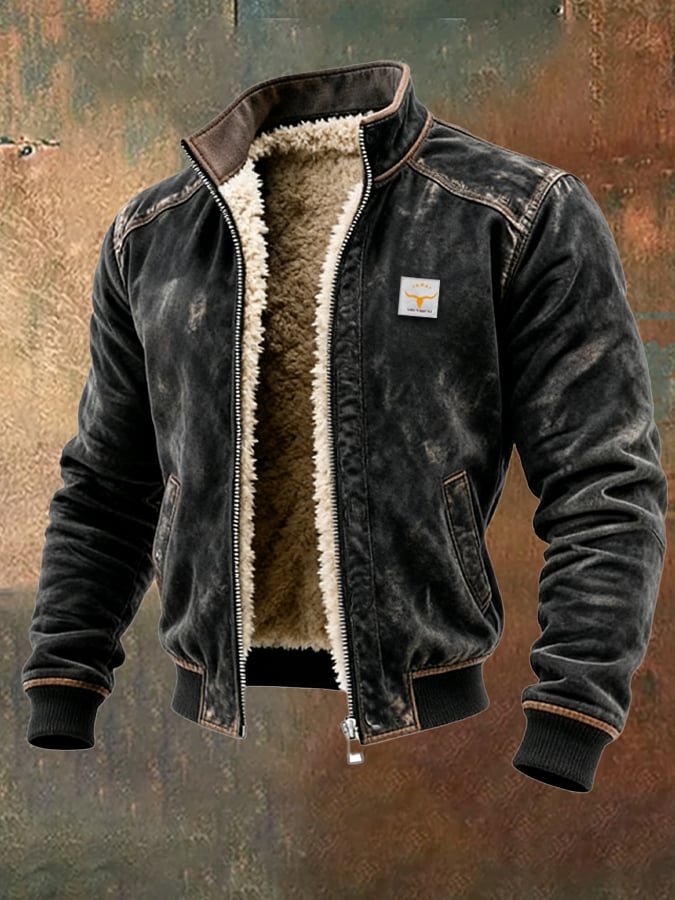 RICCARDO™ |Jacka i läderlook med markant