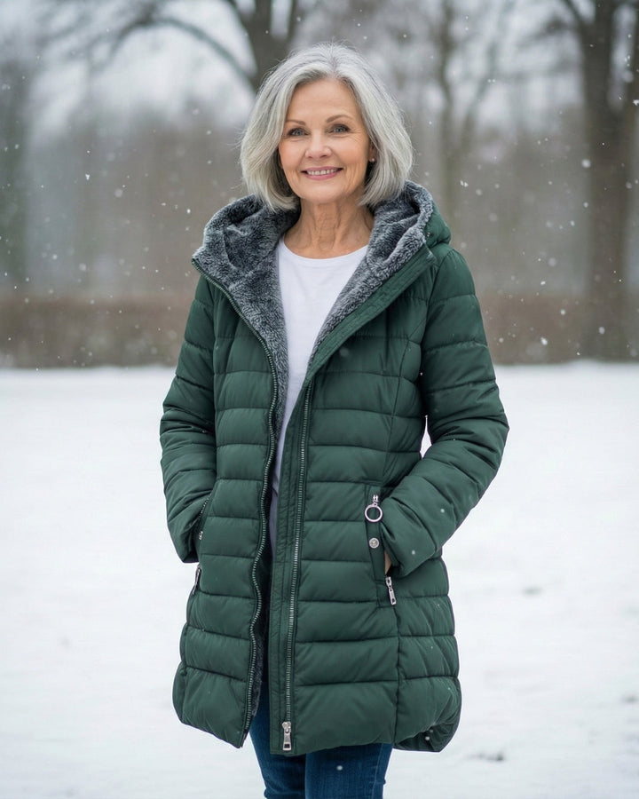 Rebecca | Vadderad vinterjacka med huva