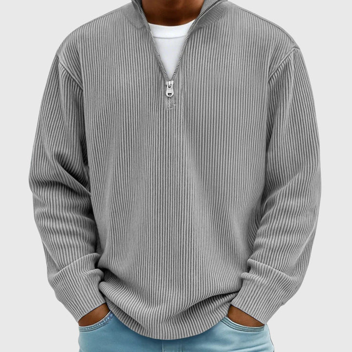 Soren™ Stickad Halvzip