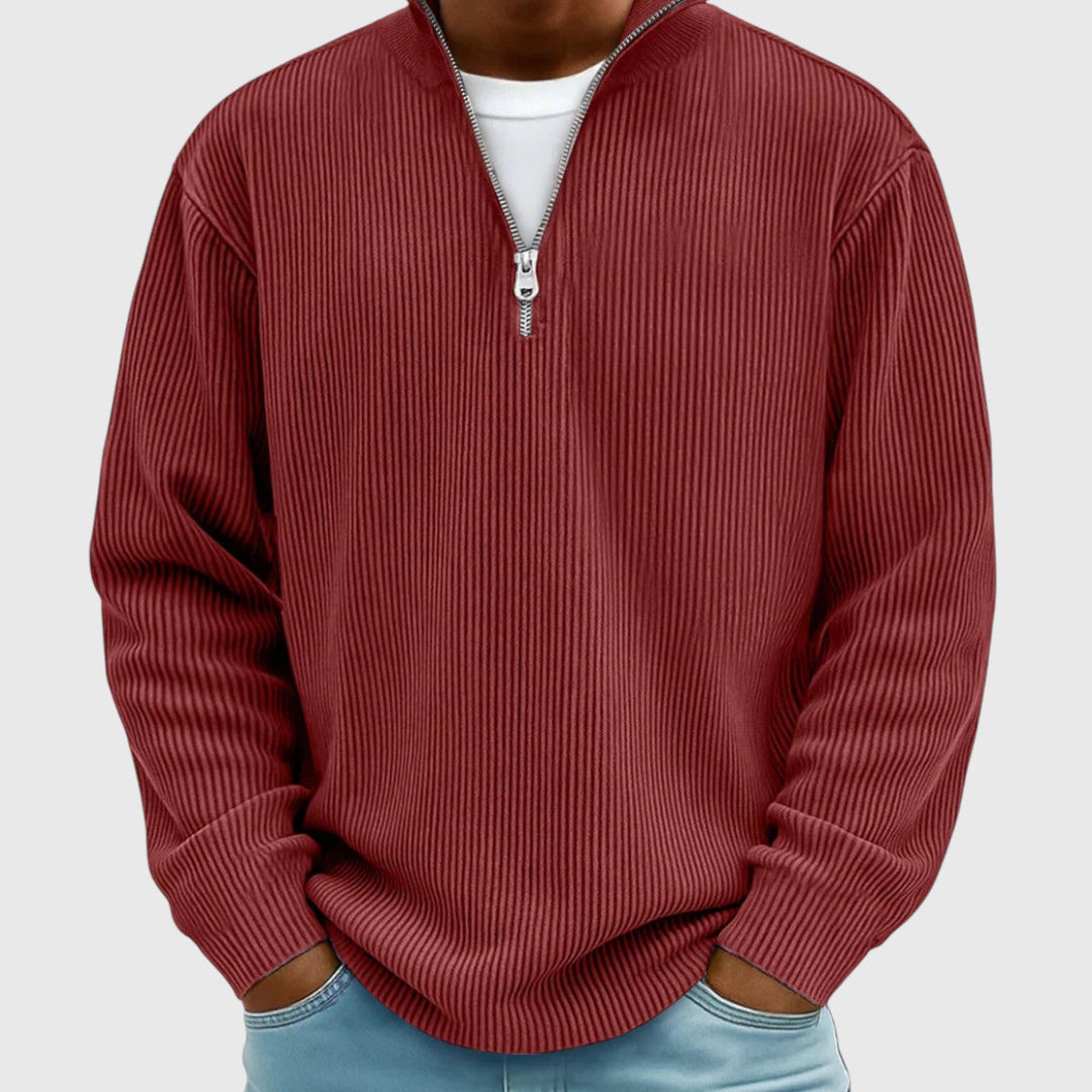 Soren™ Stickad Halvzip