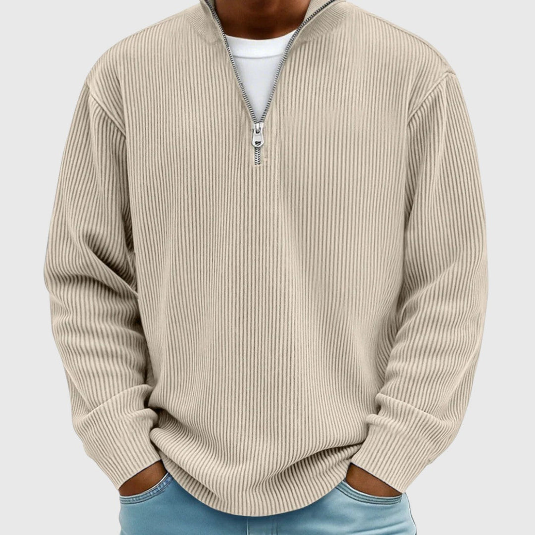 Soren™ Stickad Halvzip