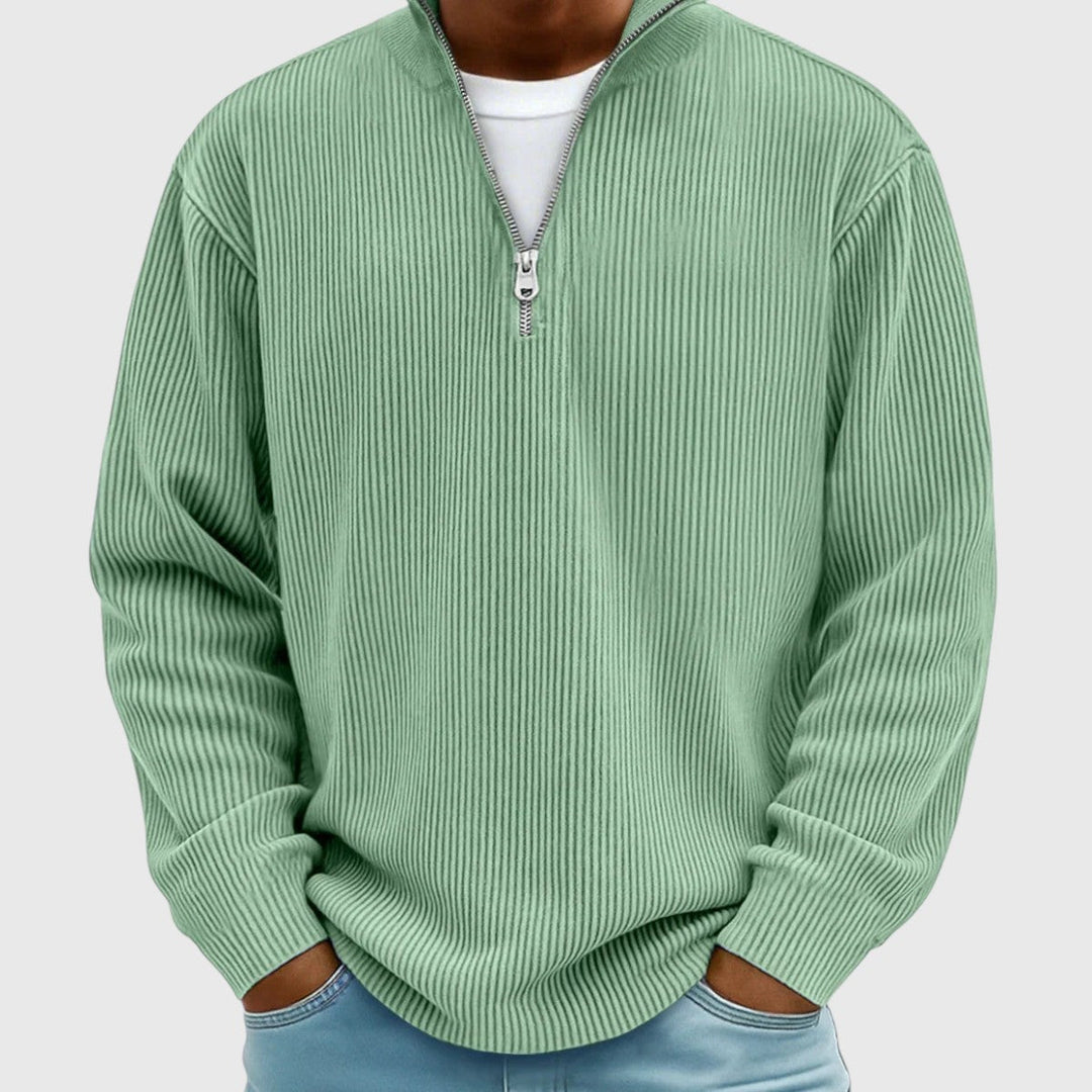 Soren™ Stickad Halvzip