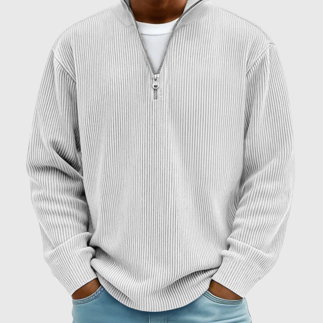 Soren™ Stickad Halvzip