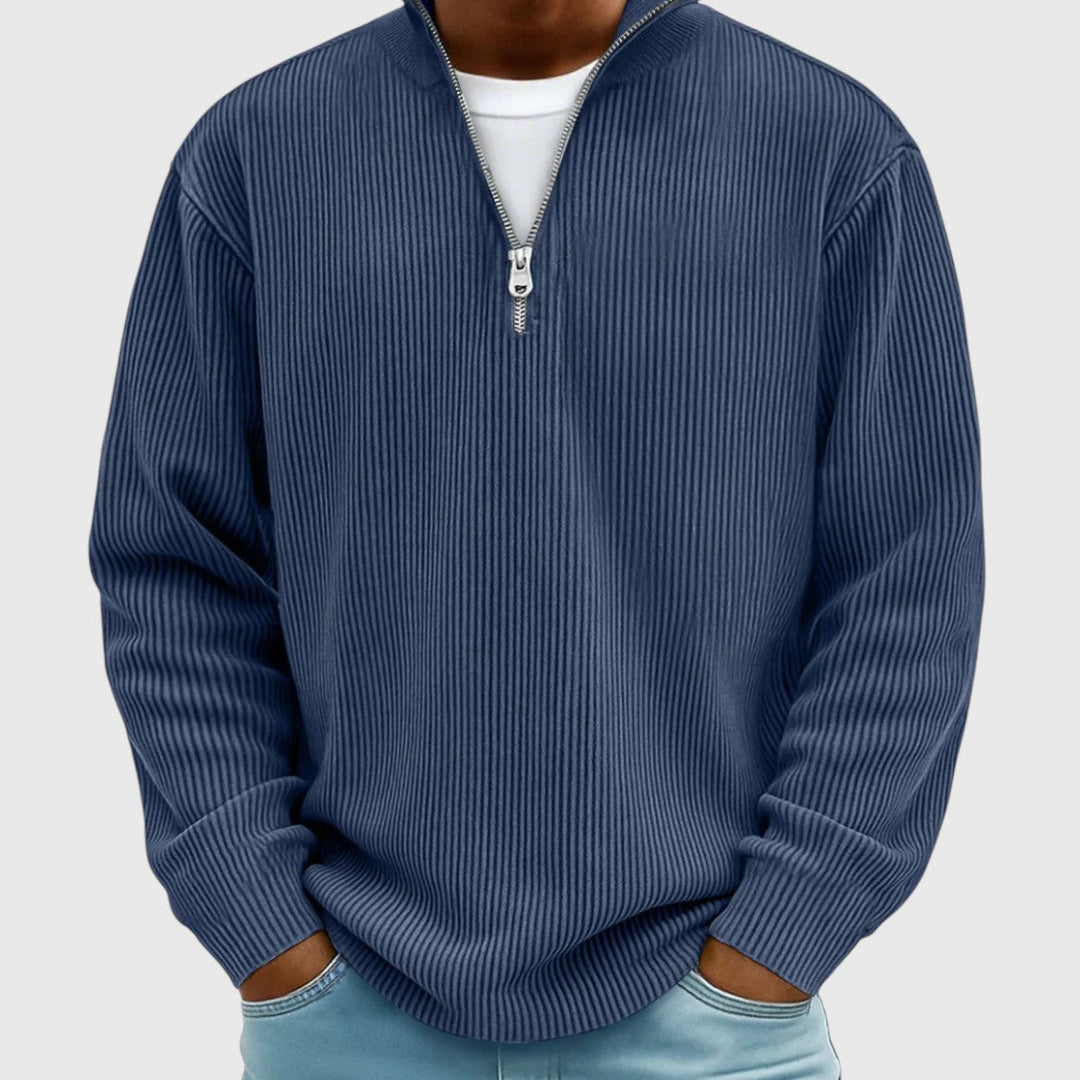 Soren™ Stickad Halvzip