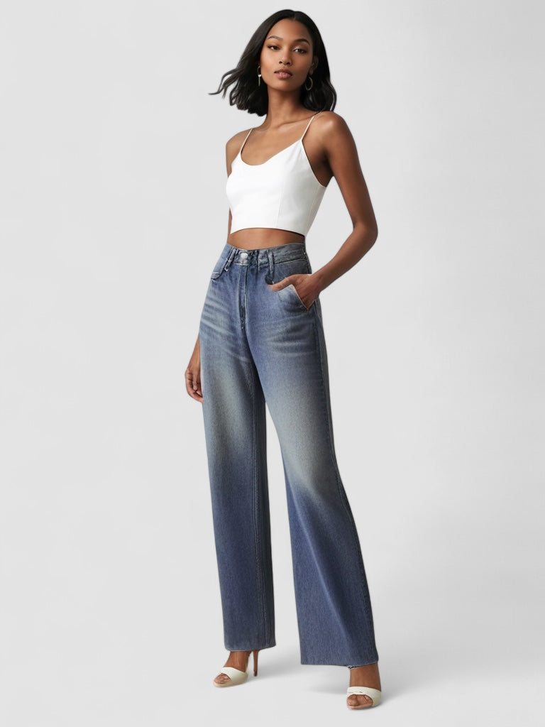Jean Large Effet Usé