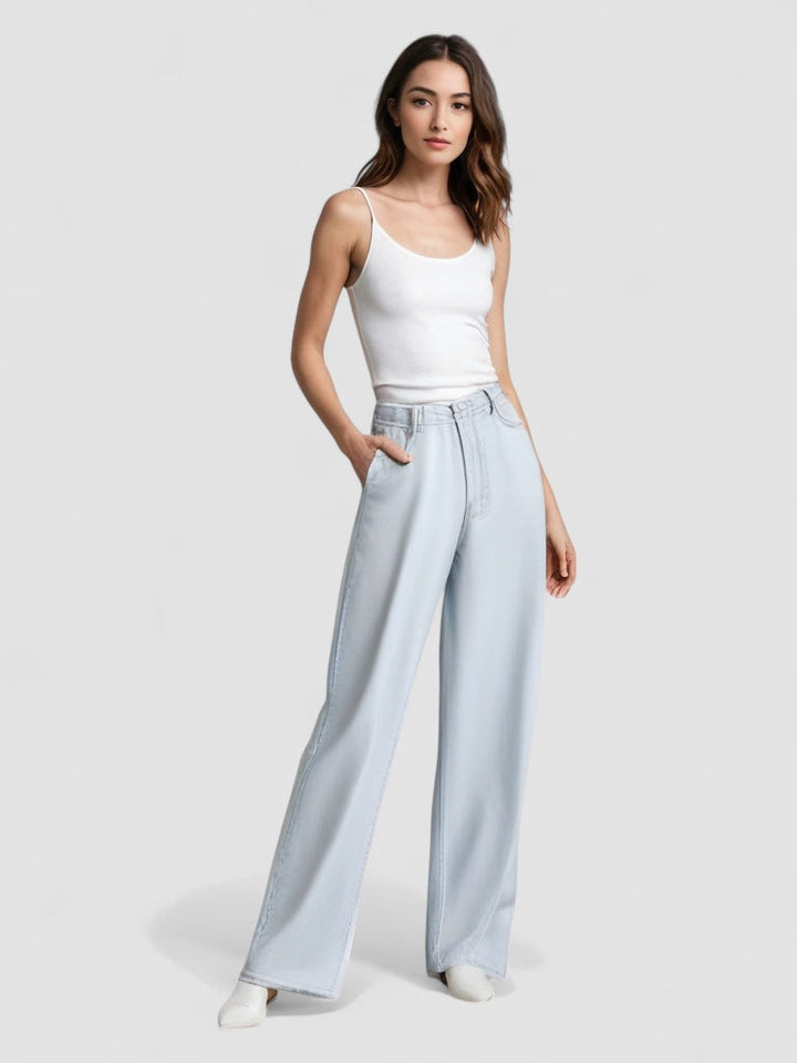 Utställda Jeans Blå Glaciär