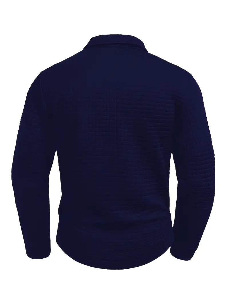 NordicWeave™ långärmad polotröja för herr – varm, snygg och bekväm