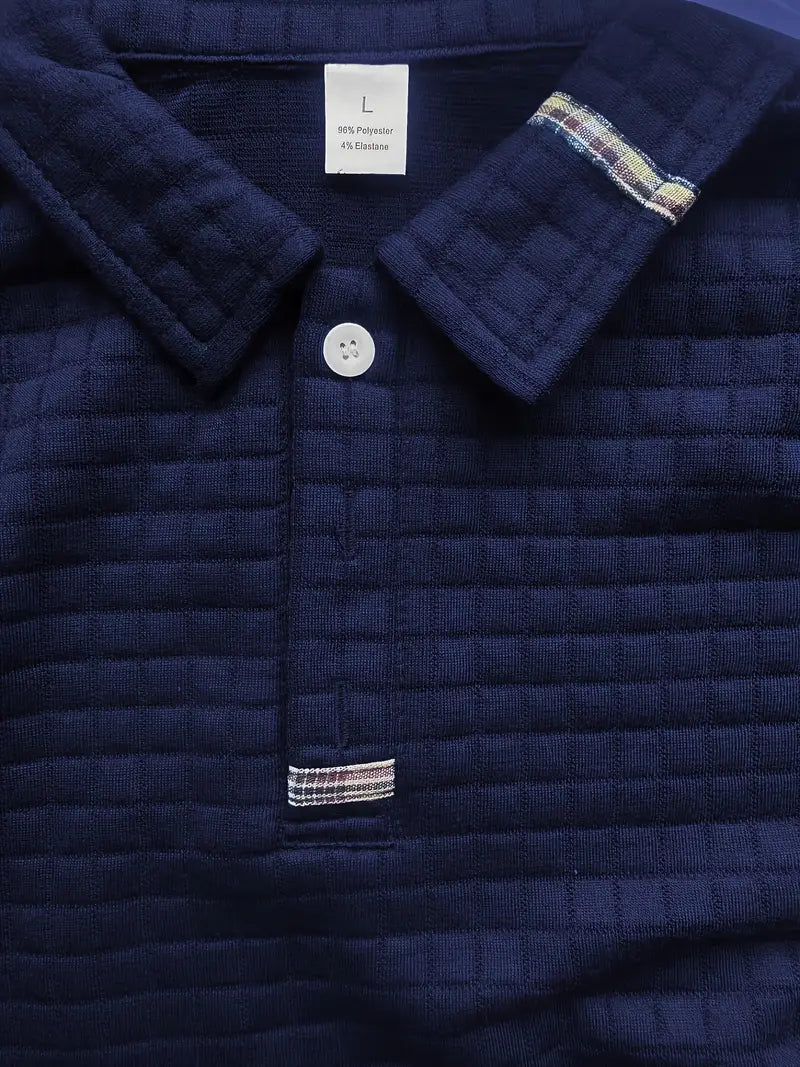 NordicWeave™ långärmad polotröja för herr – varm, snygg och bekväm