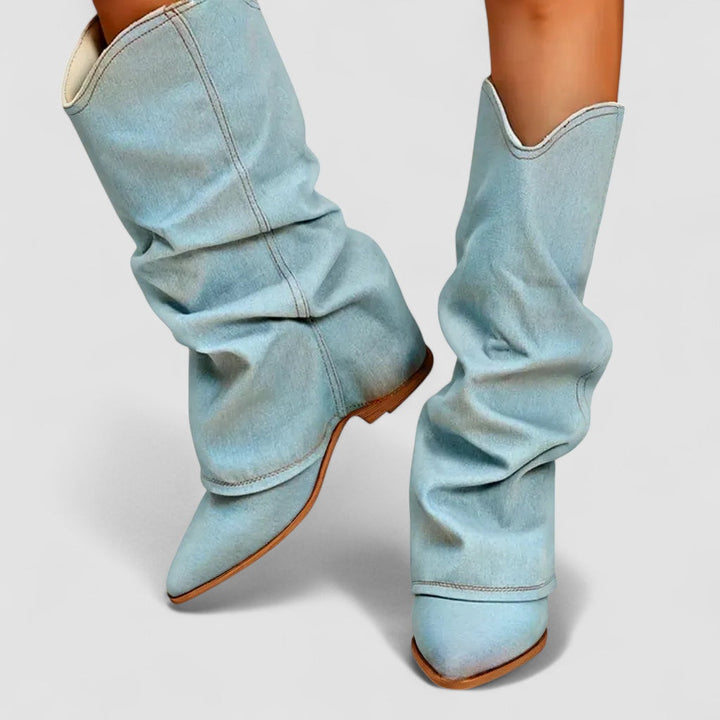 Denimstövlar